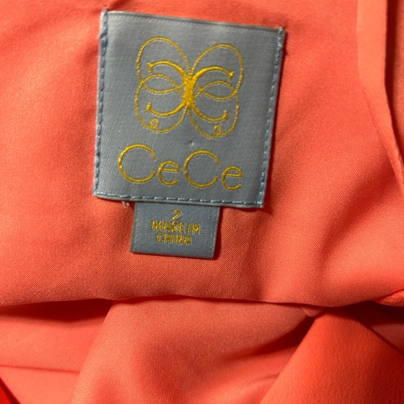 CeCe Strappy Coral Shift Dress - Picture 7 of 9